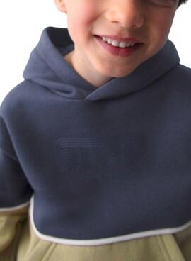 Sudadera Mayoral contraste marino para niño