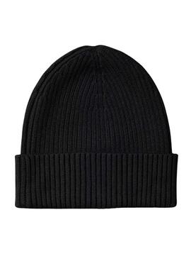 Gorro Calvin Klein Patch negro para hombre