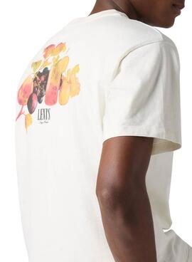 Camiseta Levis Graphic Vintage beige para hombre