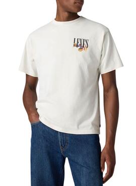 Camiseta Levis Graphic Vintage beige para hombre