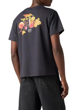 Camiseta Levis Graphic Vintage gris para hombre
