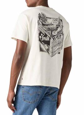 Camiseta Levis Graphic Vintage Fresh blanco para hombre