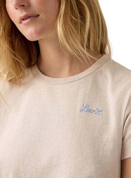 Camiseta Levis Perfect beige para mujer