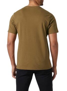 Camiseta Helly Hansen Box marrón para hombre