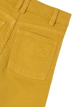 Pantalon Mayoral sarga amarillo para niña