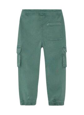 Pantalon cargo Mayoral soft verde para niño