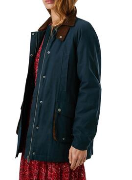 Chaqueta Pepe Jeans Tess impermeable marino para mujer