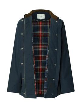 Chaqueta Pepe Jeans Tess impermeable marino para mujer