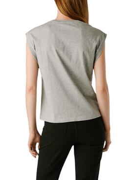 Camiseta Pepe Jeans Barry gris para mujer