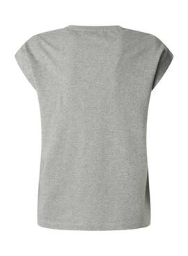 Camiseta Pepe Jeans Barry gris para mujer