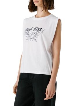Camiseta Pepe Jeans Bertha blanco para mujer