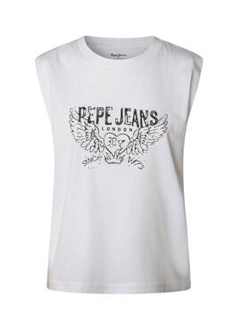 Camiseta Pepe Jeans Bertha blanco para mujer