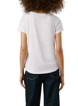 Camiseta Pepe Jeans Becky blanco para mujer
