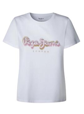 Camiseta Pepe Jeans Becky blanco para mujer