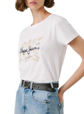 Camiseta Pepe Jeans Babu blanco para mujer