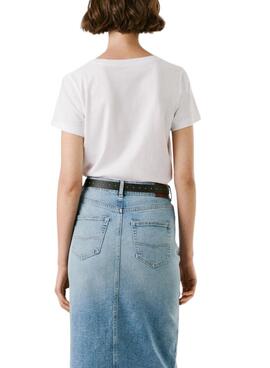 Camiseta Pepe Jeans Babu blanco para mujer