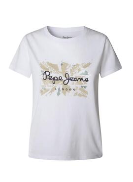 Camiseta Pepe Jeans Babu blanco para mujer
