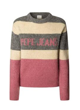 Jersey Pepe Jeans Carlis estampado de rayas color block para mujer