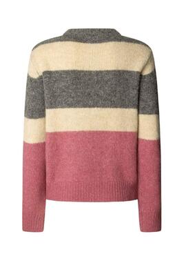 Jersey Pepe Jeans Carlis estampado de rayas color block para mujer