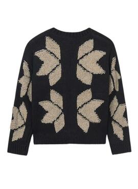 Chaqueta Mayoral jacquard  negro para niña