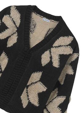 Chaqueta Mayoral jacquard  negro para niña