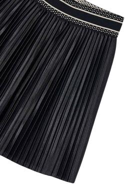 Falda Mayoral plisada punto negro para niña