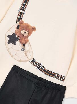 Conjunto Mayoral legging y sudadera osito niña