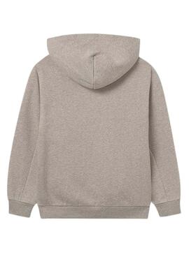 Sudadera Mayoral capucha tapeta beige para niño