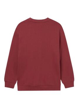 Sudadera Mayoral sin capucha granate para niño