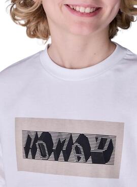 Camiseta Mayoral relieve nomad blanco niño