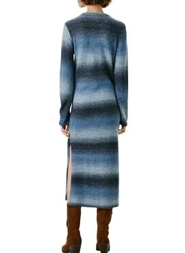 Vestido Pepe Jeans Colombe largo estampado de rayas para mujer