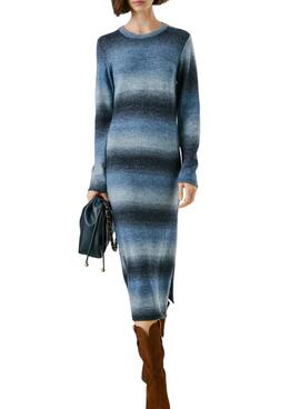 Vestido Pepe Jeans Colombe largo estampado de rayas para mujer