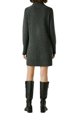 Vestido Pepe Jeans Carola de punto gris para mujer