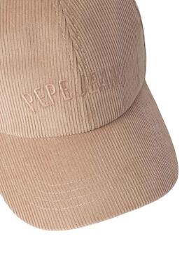 Gorra Pepe Jeans Fancy de pana rosa para mujer