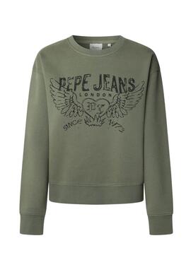 Sudadera Pepe Jeans Beberly verde para mujer