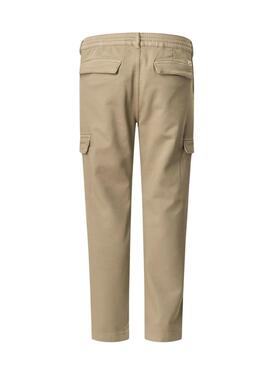 Pantalón Pepe Jeans Gymdigo Cargo beige para hombre