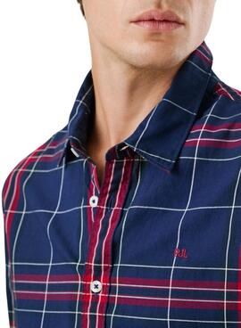 Camisa Pepe Jeans Courtney cuadros azul para hombre