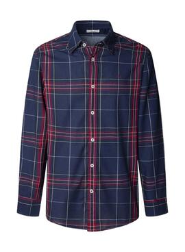 Camisa Pepe Jeans Courtney cuadros azul para hombre