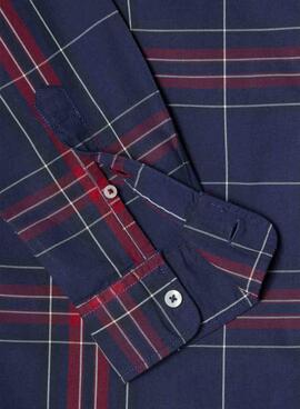 Camisa Pepe Jeans Courtney cuadros azul para hombre