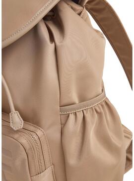 Mochila Pepe Jeans Gaetana beige para mujer