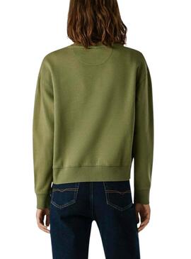 Sudadera Pepe Jeans Beberly verde para mujer