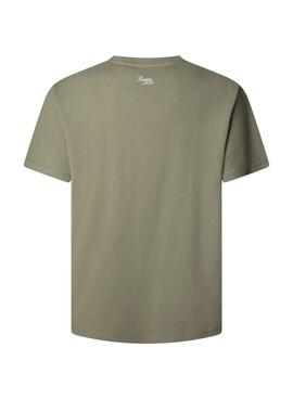 Camiseta Pepe Jeans Thansen verde para hombre
