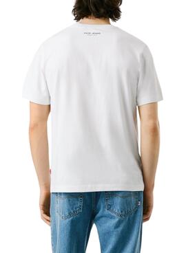 Camiseta Pepe Jeans Maverick blanco para hombre