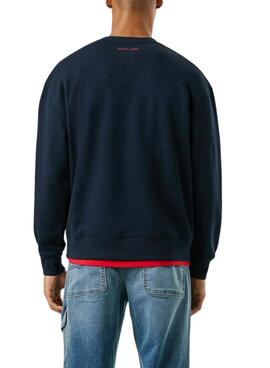 Sudadera Pepe Jeans Mason cuello redondo marino para hombre