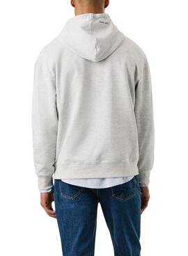 Sudadera Pepe Jeans Mason capucha gris para hombre