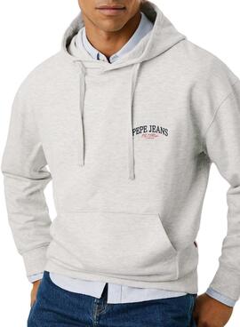 Sudadera Pepe Jeans Mason capucha gris para hombre