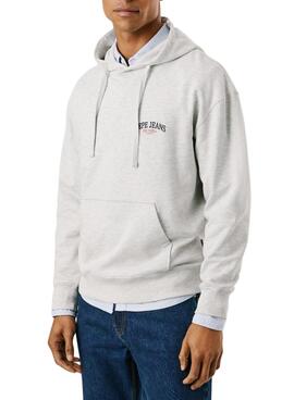 Sudadera Pepe Jeans Mason capucha gris para hombre