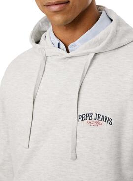Sudadera Pepe Jeans Mason capucha gris para hombre