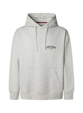 Sudadera Pepe Jeans Mason capucha gris para hombre