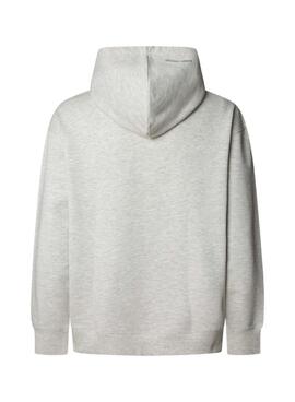 Sudadera Pepe Jeans Mason capucha gris para hombre